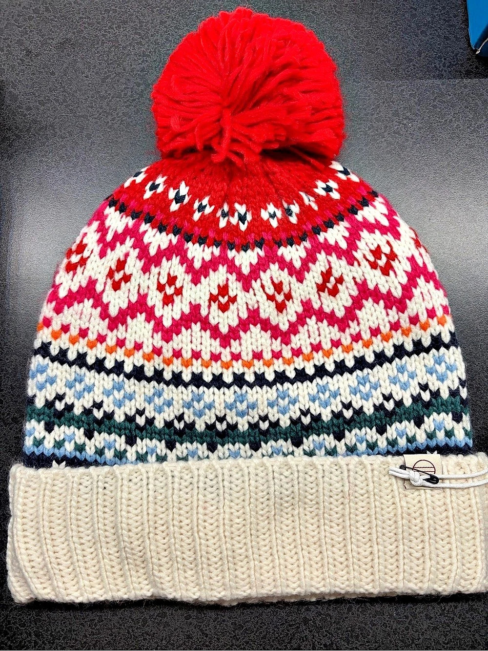 NWT Marine Layer Fair Isle Pom Beanie